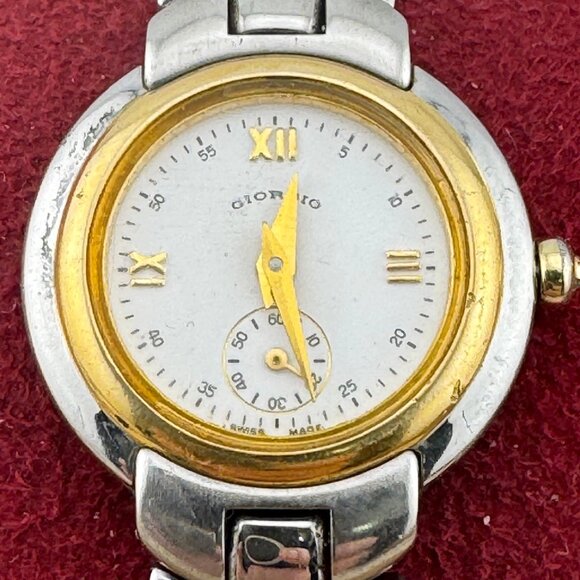 Vintage Giorgio of Beverly Hills Swiss Gold and Stainless Steel Luxury Watch - Picture 2 of 9